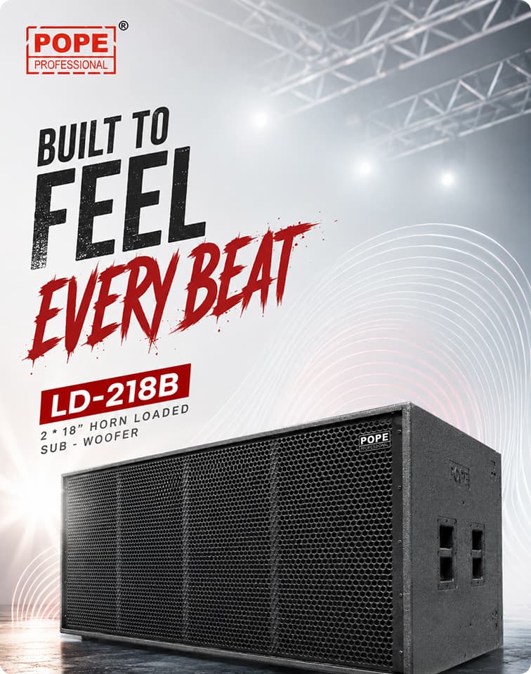 Built to Feel Every Beat — LD-218B 2 × 18" Horn Loaded Sub-Woofer