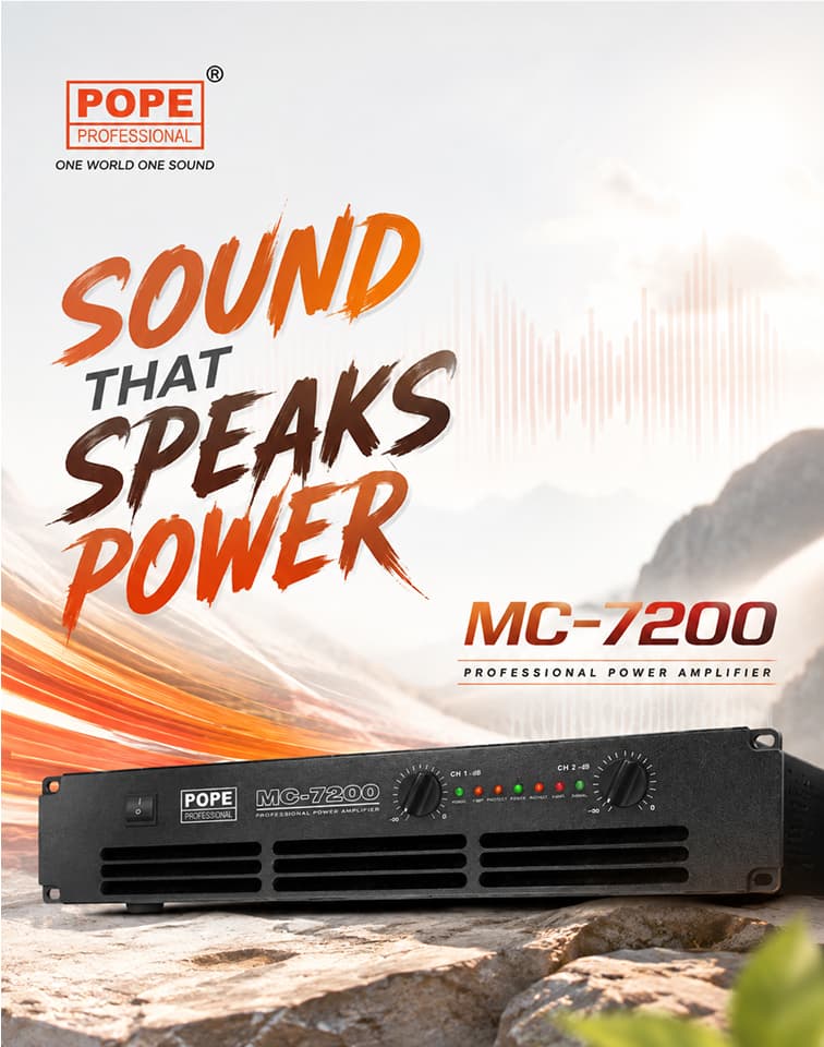 Sound That Speaks Power — MC-7200 Professional Power Amplifier